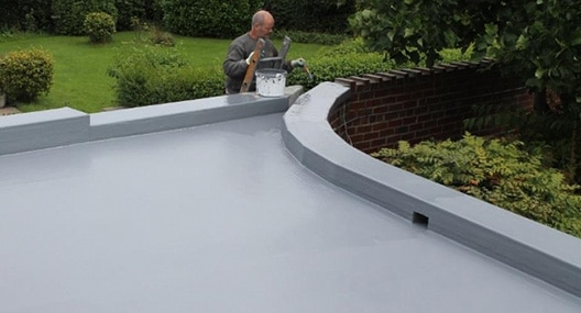 Painting a flat roof in Wakefield